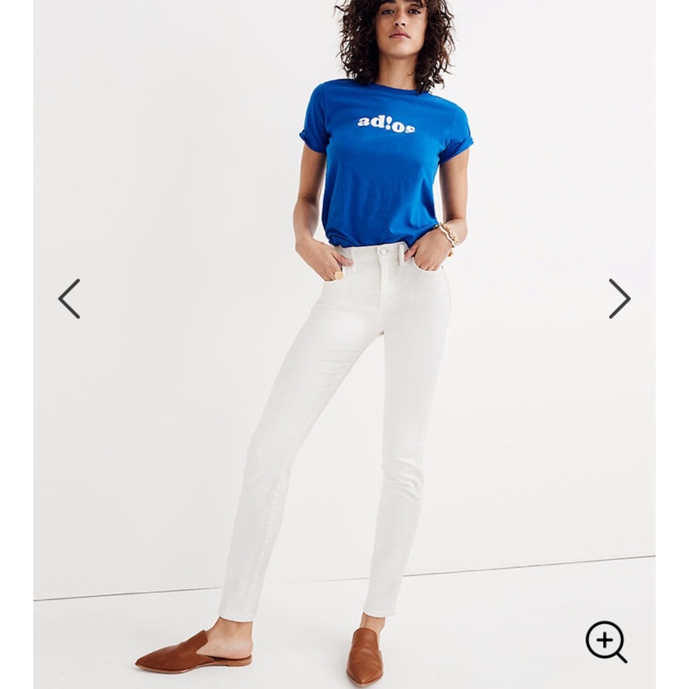 Madewell 9” High Rise Skinny - Pure White